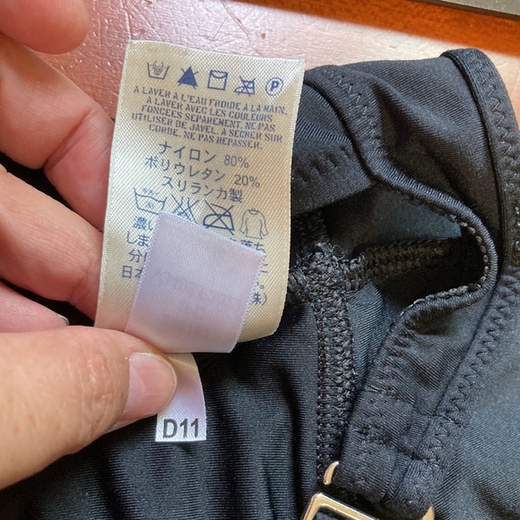 LANDS END CANVAS 1963 Black One Piece Swimsuit Womens 8 - Picture 12 of 13